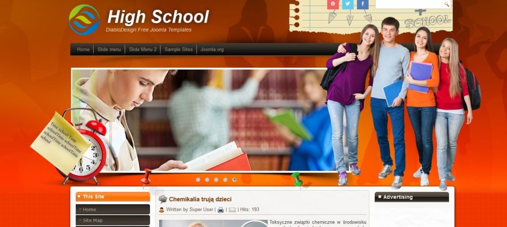 Сайт для школы